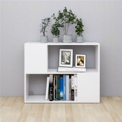 TV Cabinet High Gloss White 80x24x63 Cm Chipboard -NEWTRAL Sales Shop TV Cabinet High Gloss White 80x24x63 cm Chipboard 479639 2