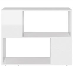 TV Cabinet High Gloss White 80x24x63 Cm Chipboard -NEWTRAL Sales Shop TV Cabinet High Gloss White 80x24x63 cm Chipboard 479639 4
