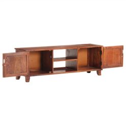 TV Cabinet Honey Brown 120x30x41 Cm Solid Acacia Wood 2 TV Cabinet Honey Brown 120x30x41 Cm Solid Acacia Wood -NEWTRAL Sales Shop TV Cabinet Honey Brown 120x30x41 cm Solid Acacia Wood 441302 2