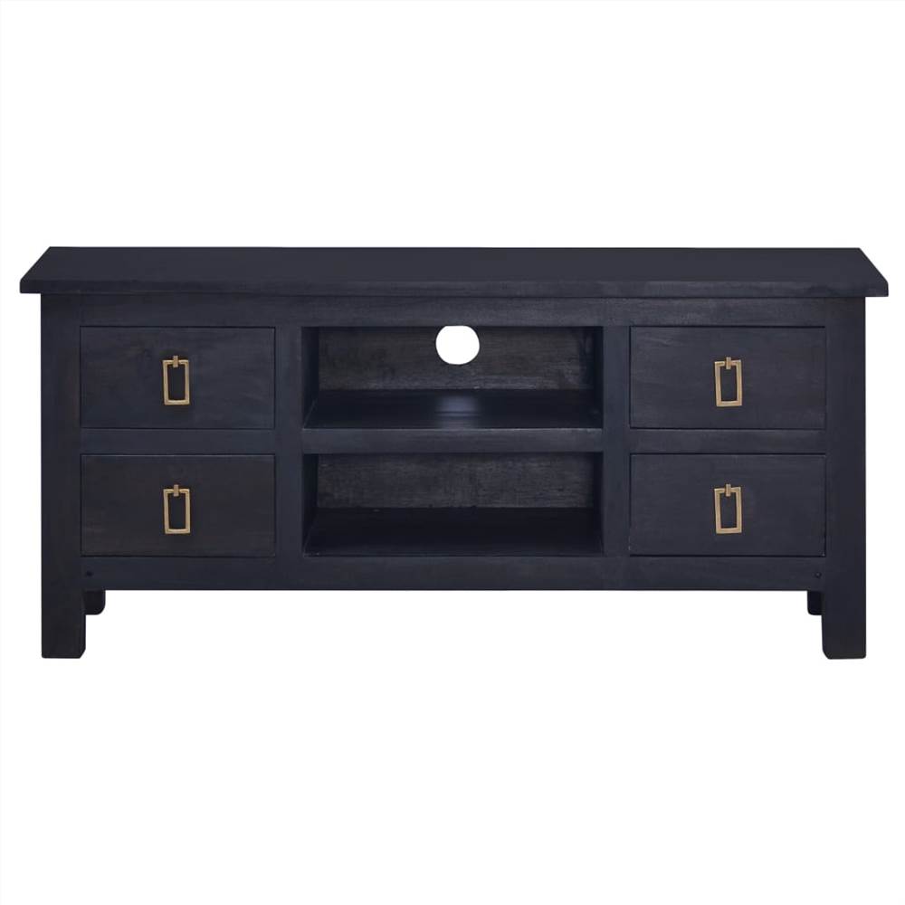 TV Cabinet Light Black Coffee 100x30x45 cm Solid Mahogany Wood TV Cabinet Light Black Coffee 100x30x45 Cm Solid Mahogany Wood -NEWTRAL Sales Shop TV Cabinet Light Black Coffee 100x30x45 cm Solid Mahogany Wood 445121 2