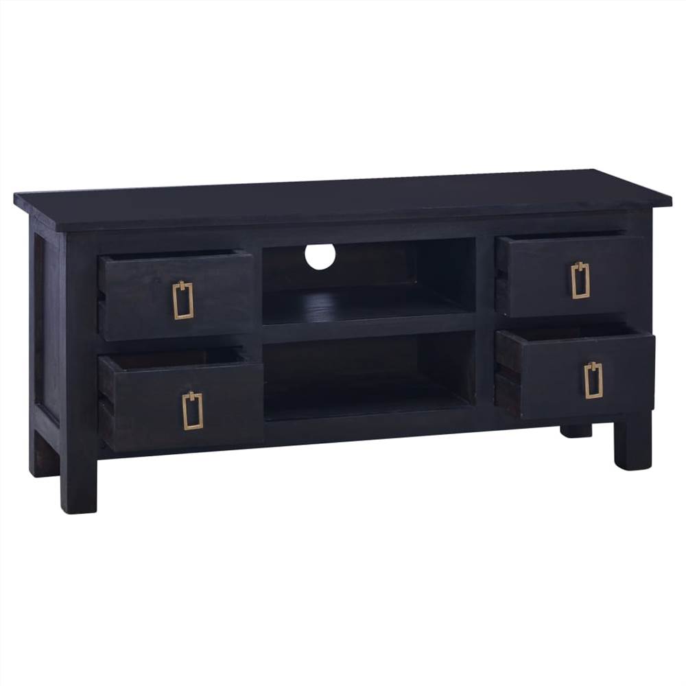 TV Cabinet Light Black Coffee 100x30x45 cm Solid Mahogany Wood TV Cabinet Light Black Coffee 100x30x45 Cm Solid Mahogany Wood -NEWTRAL Sales Shop TV Cabinet Light Black Coffee 100x30x45 cm Solid Mahogany Wood 445121 4