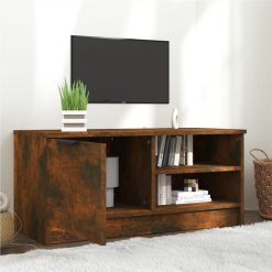 TV Cabinet Smoked Oak 80x35x36.5 Cm Engineered Wood 2 TV Cabinet Smoked Oak 80x35x36.5 Cm Engineered Wood -NEWTRAL Sales Shop TV Cabinet Smoked Oak 80x35x36 5 cm Engineered Wood 513167 2