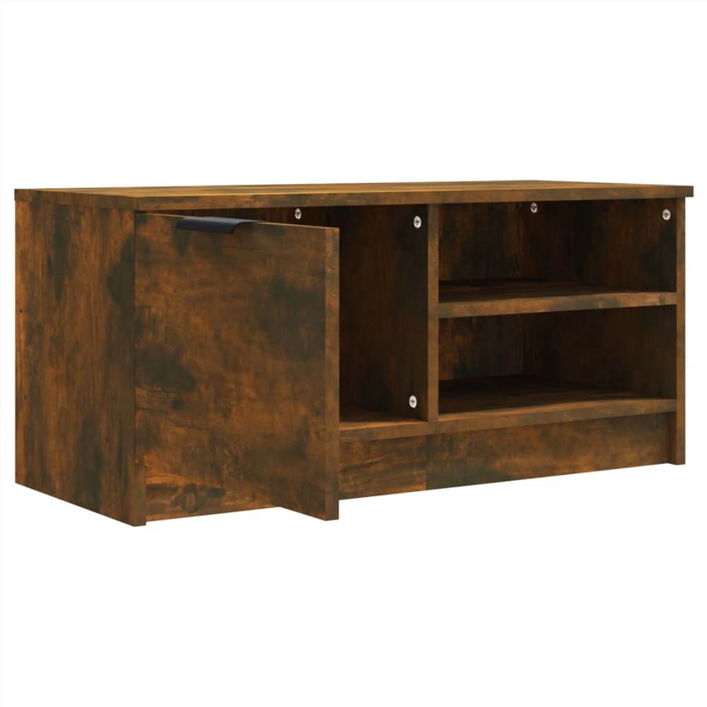TV Cabinet Smoked Oak 80x35x36.5 cm Engineered Wood TV Cabinet Smoked Oak 80x35x36.5 Cm Engineered Wood -NEWTRAL Sales Shop TV Cabinet Smoked Oak 80x35x36 5 cm Engineered Wood 513167 5