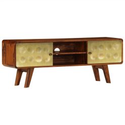 TV Cabinet Solid Sheesham Wood 120x30x45 Cm