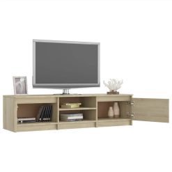 TV Cabinet Sonoma Oak 140x40x35.5 Cm Chipboard -NEWTRAL Sales Shop TV Cabinet Sonoma Oak 140x40x35 5 cm Chipboard 440649 4