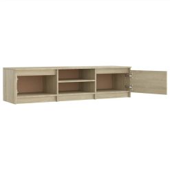 TV Cabinet Sonoma Oak 140x40x35.5 Cm Chipboard -NEWTRAL Sales Shop TV Cabinet Sonoma Oak 140x40x35 5 cm Chipboard 440649 5