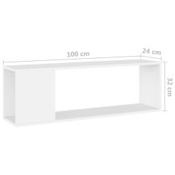 TV Cabinet White 100x24x32 Cm Chipboard -NEWTRAL Sales Shop TV Cabinet White 100x24x32 cm Chipboard 481480 6