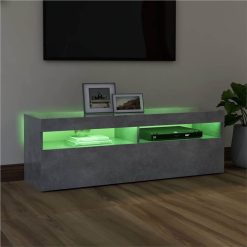 TV Cabinet With LED Lights Concrete Grey 120x35x40 Cm -NEWTRAL Sales Shop TV Cabinet with LED Lights Concrete Grey 120x35x40 cm 463024 4