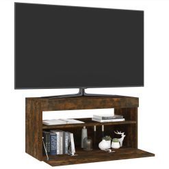 TV Cabinet With LED Lights Smoked Oak 75x35x40 Cm 5 TV Cabinet With LED Lights Smoked Oak 75x35x40 Cm -NEWTRAL Sales Shop TV Cabinet with LED Lights Smoked Oak 75x35x40 cm 510612 5