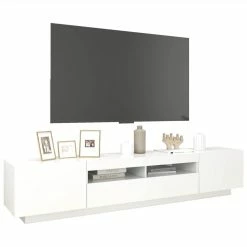TV Cabinet With LED Lights White 200x35x40 Cm 11 TV Cabinet With LED Lights White 200x35x40 Cm -NEWTRAL Sales Shop TV Cabinet with LED Lights White 200x35x40 cm 491709 5