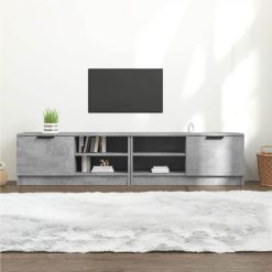 TV Cabinets 2 Pcs Concrete Grey 80x35x36.5 Cm Engineered Wood