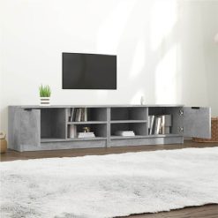 TV Cabinets 2 Pcs Concrete Grey 80x35x36.5 Cm Engineered Wood -NEWTRAL Sales Shop TV Cabinets 2 pcs Concrete Grey 80x35x36 5 cm Engineered Wood 513443 2
