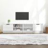 TV Cabinets 2 Pcs High Gloss White 80x35x36.5cm Engineered Wood