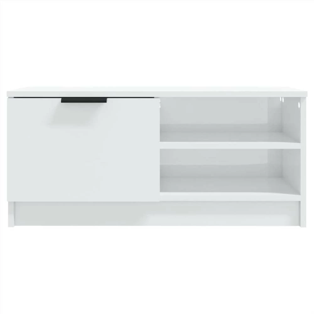 TV Cabinets 2 Pcs High Gloss White 80x35x36.5cm Engineered Wood 5 TV Cabinets 2 Pcs High Gloss White 80x35x36.5cm Engineered Wood - Image 5