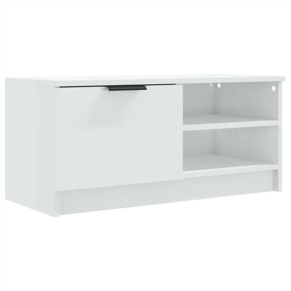 TV Cabinets 2 Pcs High Gloss White 80x35x36.5cm Engineered Wood 6 TV Cabinets 2 Pcs High Gloss White 80x35x36.5cm Engineered Wood - Image 6