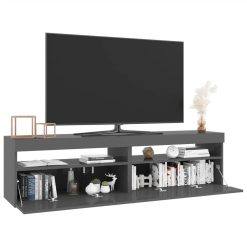 TV Cabinets 2 Pcs With LED Lights High Gloss Grey 75x35x40 Cm -NEWTRAL Sales Shop TV Cabinets 2 pcs with LED Lights High Gloss Grey 75x35x40 cm 509321 2