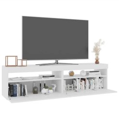 TV Cabinets 2 Pcs With LED Lights High Gloss White 75x35x40 Cm -NEWTRAL Sales Shop TV Cabinets 2 pcs with LED Lights High Gloss White 75x35x40 cm 509313 2