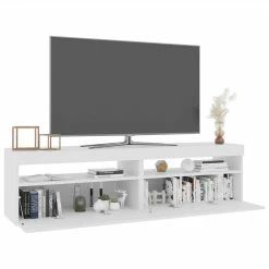 TV Cabinets 2 Pcs With LED Lights High Gloss White 75x35x40 Cm 8 TV Cabinets 2 Pcs With LED Lights High Gloss White 75x35x40 Cm -NEWTRAL Sales Shop TV Cabinets 2 pcs with LED Lights High Gloss White 75x35x40 cm 509313 2