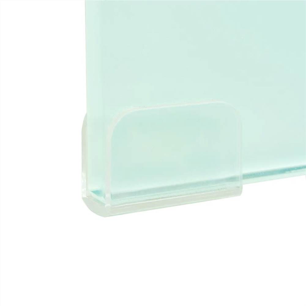 TV Stand/Monitor Riser Glass White 100x30x13 cm TV Stand/Monitor Riser Glass White 100x30x13 Cm -NEWTRAL Sales Shop TV Stand Monitor Riser Glass White 100x30x13 cm 455152 2