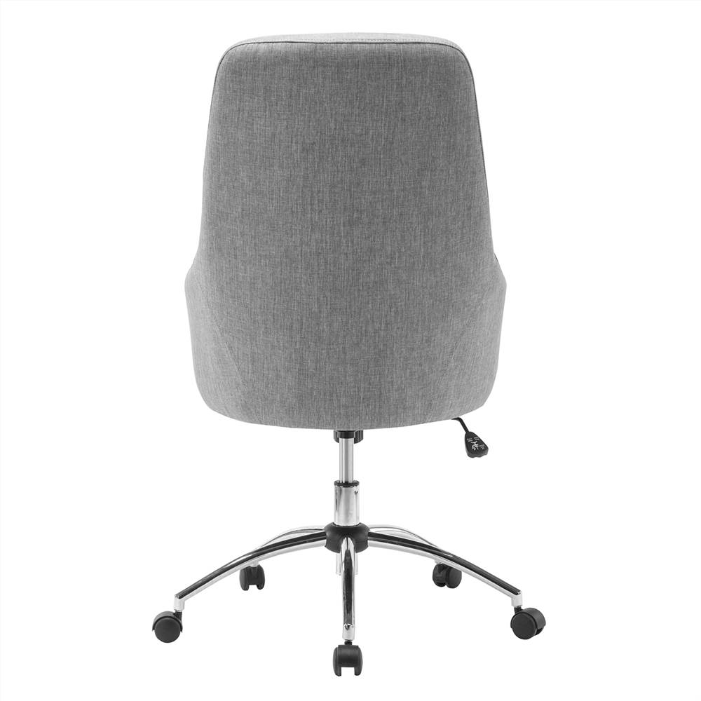 Techni Modern Leisure Polyester Swivel Chair Height Adjustable with Curved Backrest and Casters for Living Room, Bedroom, Dining Room, Office - Gray Techni Modern Leisure Polyester Swivel Chair Height Adjustable With Curved Backrest And Casters For Living Room, Bedroom, Dining Room, Office - Gray -NEWTRAL Sales Shop Techni Mobili Comfy Height Adjustable Rolling Office Desk Chair with Wheels 469968 4
