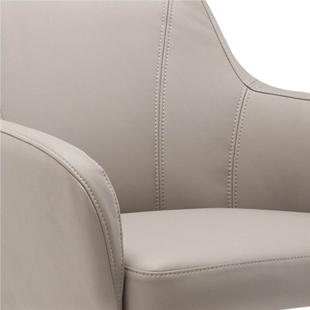 Techni Modern Leisure Polyester Swivel Chair Height Adjustable with Curved Backrest and Casters for Living Room, Bedroom, Dining Room, Office - Beige Techni Modern Leisure Polyester Swivel Chair Height Adjustable With Curved Backrest And Casters For Living Room, Bedroom, Dining Room, Office - Beige -NEWTRAL Sales Shop Techni Mobili Comfy and Classy Home Office Chair 469971 5