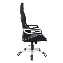 Techni Home Office Fabric Adjustable Rotatable Chair With Ergonomic High Backrest And Lumbar Support - Black 5 Techni Home Office Fabric Adjustable Rotatable Chair With Ergonomic High Backrest And Lumbar Support - Black -NEWTRAL Sales Shop Techni Mobili Ergonomic Upholstered Racing Style Home amp Office Chair Grey Black 469958 5