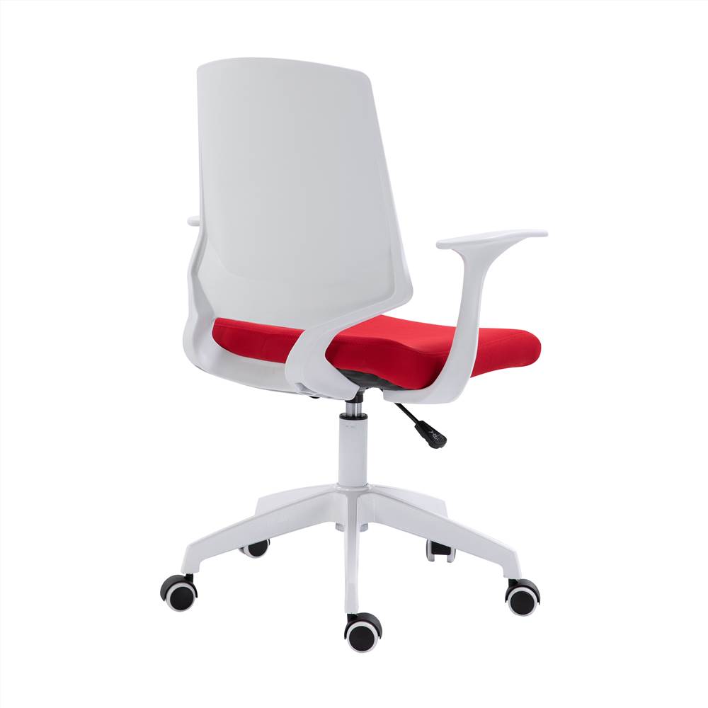 Techni Home Office Fabric Adjustable Rotatable Chair with Ergonomic Backrest and Casters - Red Techni Home Office Fabric Adjustable Rotatable Chair With Ergonomic Backrest And Casters - Red -NEWTRAL Sales Shop Techni Mobili Height Adjustable Mid Back Office Chair Red 469934 4