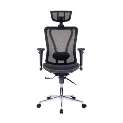 Techni Home Office Mesh Adjustable Rotatable Gaming Chair With Ergonomic High Backrest And Lumbar Support - Black -NEWTRAL Sales Shop Techni Mobili High Back Executive Mesh Office Chair with Arms Headrest and Lumbar Support Black 469970 5