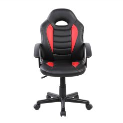 Techni Modern Leisure Leather Swivel Chair Height Adjustable With Curved Backrest And Casters For Living Room, Bedroom, Dining Room, Office - Red -NEWTRAL Sales Shop Techni Mobili Kid s Gaming and Student Racer Chair with Wheels Red 469914 2