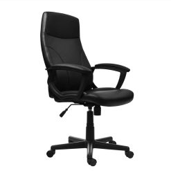 Techni Home Office Adjustable Rotatable Chair With Ergonomic Medium Backrest And Padded Armrest - Black -NEWTRAL Sales Shop Techni Mobili Medium Back Executive Office Chair Black 469921 3