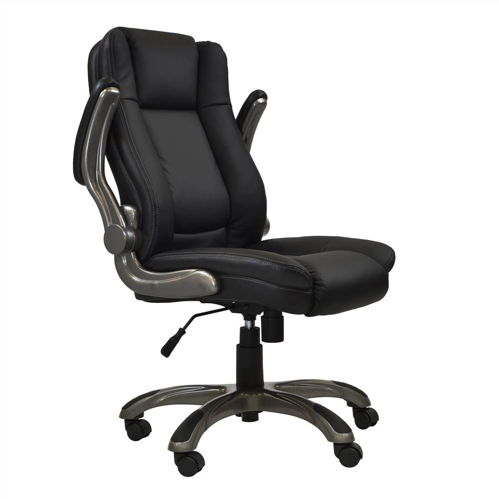 Techni Home Office Adjustable Rotatable Gaming Chair with Ergonomic Backrest and Flip-up Armrests - Black Techni Home Office Adjustable Rotatable Gaming Chair With Ergonomic Backrest And Flip-up Armrests - Black -NEWTRAL Sales Shop Techni Mobili Medium Back Executive Office Chair with Flip up Arms Black 469937 0