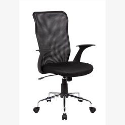 Techni Home Office Adjustable Rotatable Chair With Ergonomic Mesh Backrest And Casters - Black 3 Techni Home Office Adjustable Rotatable Chair With Ergonomic Mesh Backrest And Casters - Black -NEWTRAL Sales Shop Techni Mobili Medium Back Mesh Assistant Office Chair Black 469933 2
