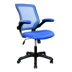 Techni Home Office Adjustable Rotatable Chair With Ergonomic Mesh Backrest And Flip-Up Armrest - Blue 4 Techni Home Office Adjustable Rotatable Chair With Ergonomic Mesh Backrest And Flip-Up Armrest - Blue -NEWTRAL Sales Shop Techni Mobili Mesh Task Office Chair with Flip Up Arms Blue 469928 4