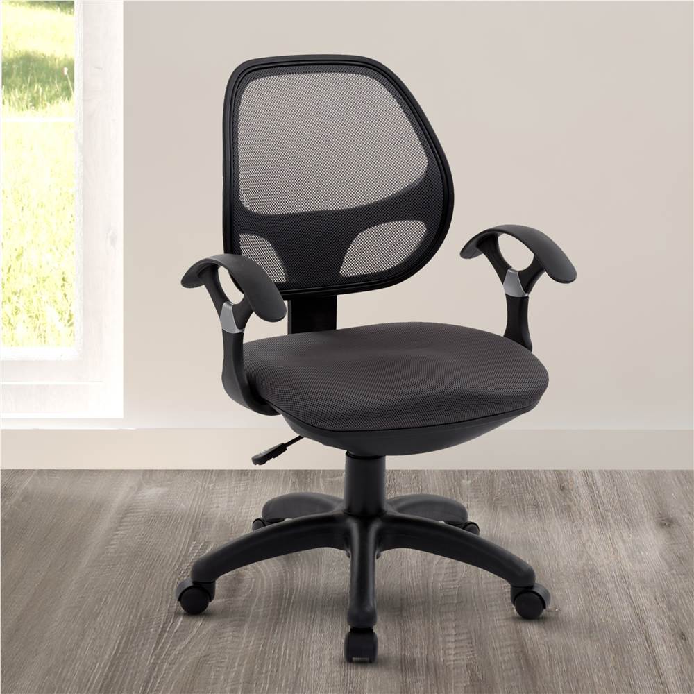 Techni Home Office Mesh Adjustable Rotatable Chair with Ergonomic Backrest and Nylon Base - Black Techni Home Office Mesh Adjustable Rotatable Chair With Ergonomic Backrest And Nylon Base - Black -NEWTRAL Sales Shop Techni Mobili Midback Mesh Task Office Chair Black 469969 6