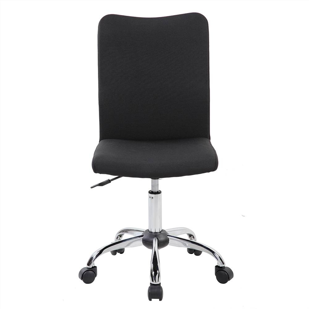 Techni Modern Leisure Polyester Swivel Chair Height Adjustable with Curved Backrest and Casters for Living Room, Bedroom, Dining Room, Office - Black Techni Modern Leisure Polyester Swivel Chair Height Adjustable With Curved Backrest And Casters For Living Room, Bedroom, Dining Room, Office - Black -NEWTRAL Sales Shop Techni Mobili Modern Armless Task Chair Black 469917 1