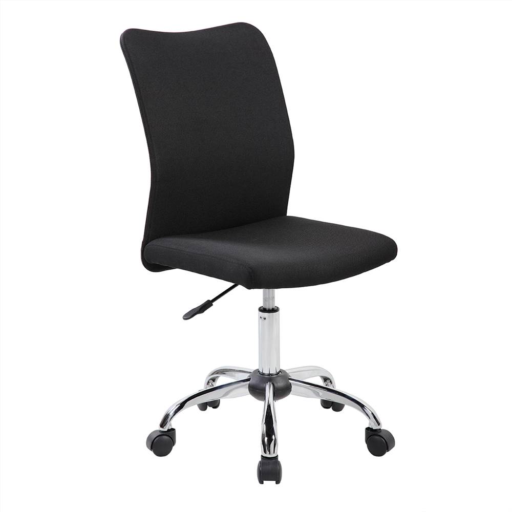 Techni Modern Leisure Polyester Swivel Chair Height Adjustable with Curved Backrest and Casters for Living Room, Bedroom, Dining Room, Office - Black Techni Modern Leisure Polyester Swivel Chair Height Adjustable With Curved Backrest And Casters For Living Room, Bedroom, Dining Room, Office - Black -NEWTRAL Sales Shop Techni Mobili Modern Armless Task Chair Black 469917 3