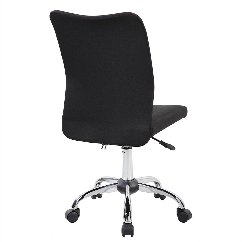 Techni Modern Leisure Polyester Swivel Chair Height Adjustable with Curved Backrest and Casters for Living Room, Bedroom, Dining Room, Office - Black Techni Modern Leisure Polyester Swivel Chair Height Adjustable With Curved Backrest And Casters For Living Room, Bedroom, Dining Room, Office - Black -NEWTRAL Sales Shop Techni Mobili Modern Armless Task Chair Black 469917 4