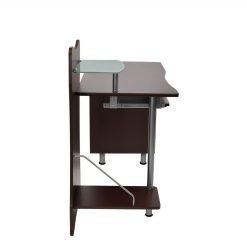 Techni Mobili Home Office Computer Desk With Keyboard Panel, 2 Storage Drawers, MDF Tabletop And Metal Frame, For Game Room, Small Space, Study Room - Brown 5 Techni Mobili Home Office Computer Desk With Keyboard Panel, 2 Storage Drawers, MDF Tabletop And Metal Frame, For Game Room, Small Space, Study Room - Brown -NEWTRAL Sales Shop Techni Mobili Stylish Computer Desk with Storage Chocolate 471496 5