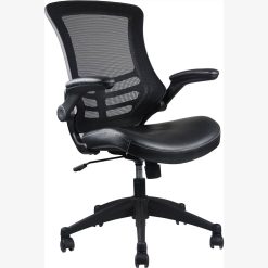 Techni Home Office Adjustable Rotatable Chair With Ergonomic Mesh Backrest And Adjustable Armrest - Black -NEWTRAL Sales Shop Techni Mobili Stylish Mid Back Mesh Office Chair with Adjustable Arms Black 469926 1