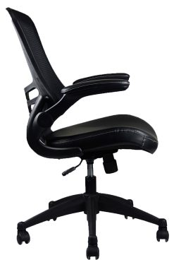 Techni Home Office Adjustable Rotatable Chair With Ergonomic Mesh Backrest And Adjustable Armrest - Black -NEWTRAL Sales Shop Techni Mobili Stylish Mid Back Mesh Office Chair with Adjustable Arms Black 469926 2