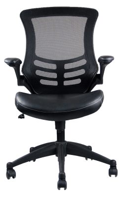 Techni Home Office Adjustable Rotatable Chair With Ergonomic Mesh Backrest And Adjustable Armrest - Black -NEWTRAL Sales Shop Techni Mobili Stylish Mid Back Mesh Office Chair with Adjustable Arms Black 469926 4