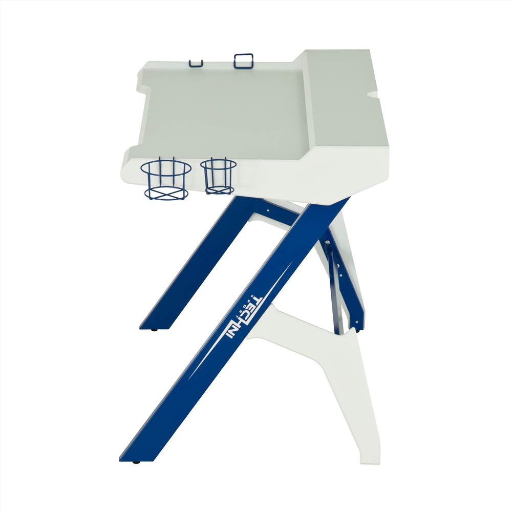 Techni Home Office Gaming Desk with Cup Holder, Headphone Hook, MDF Tabletop and Metal Frame, for Game Room, Small Space, Study Room - Blue Techni Home Office Gaming Desk With Cup Holder, Headphone Hook, MDF Tabletop And Metal Frame, For Game Room, Small Space, Study Room - Blue -NEWTRAL Sales Shop Techni Sport Ergonomic Computer Gaming Desk Workstation with Cupholder amp Headphone Hook Blue 471484 0