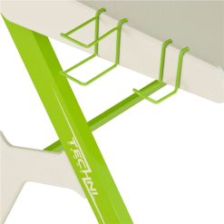 Techni Home Office Gaming Desk With Cup Holder, Headphone Hook, MDF Tabletop And Metal Frame, For Game Room, Small Space, Study Room - Green 3 Techni Home Office Gaming Desk With Cup Holder, Headphone Hook, MDF Tabletop And Metal Frame, For Game Room, Small Space, Study Room - Green -NEWTRAL Sales Shop Techni Sport Ergonomic Computer Gaming Desk Workstation with Cupholder amp Headphone Hook Green 471488 2