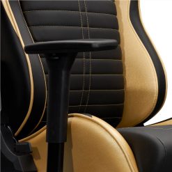 Techni Home Office PU Leather Adjustable Rotatable Gaming Chair With Ergonomic High Backrest And Casters - Gold -NEWTRAL Sales Shop Techni Sport Ergonomic Racing Style Gaming Chair Golden 469905 4