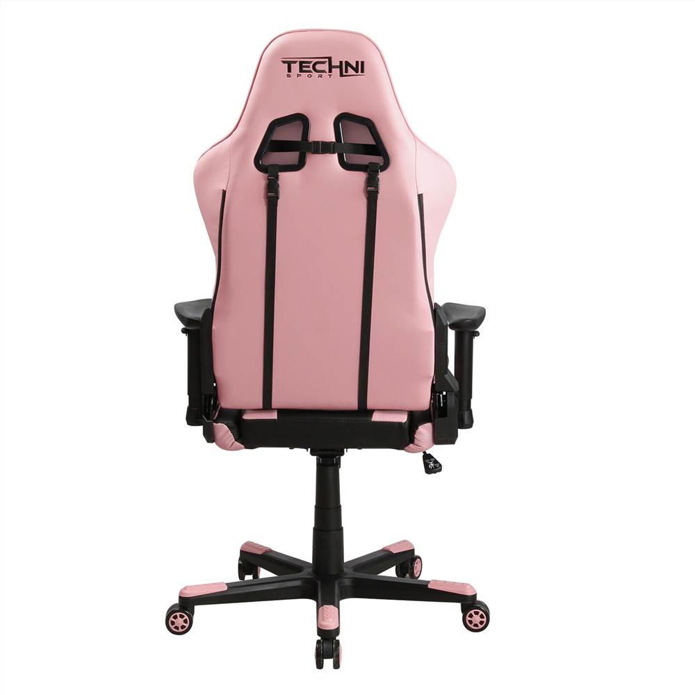 Techni Home Office PU Leather Adjustable Rotatable Gaming Chair with Ergonomic High Backrest and Lumbar Support - Pink Techni Home Office PU Leather Adjustable Rotatable Gaming Chair With Ergonomic High Backrest And Lumbar Support - Pink -NEWTRAL Sales Shop Techni Sport TS 4300 Ergonomic High Back Racer Style PC Gaming Chair Pink 469919 4