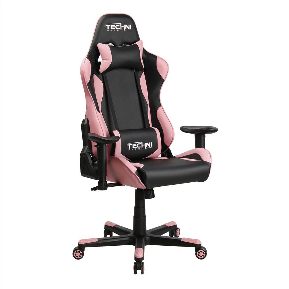 Techni Home Office PU Leather Adjustable Rotatable Gaming Chair with Ergonomic High Backrest and Lumbar Support - Pink Techni Home Office PU Leather Adjustable Rotatable Gaming Chair With Ergonomic High Backrest And Lumbar Support - Pink -NEWTRAL Sales Shop Techni Sport TS 4300 Ergonomic High Back Racer Style PC Gaming Chair Pink 469919 8