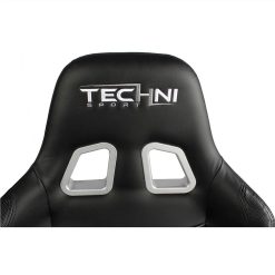 Techni Home Office PU Leather Adjustable Rotatable Gaming Chair With Ergonomic High Backrest And Lumbar Support - Black -NEWTRAL Sales Shop Techni Sport TS 5100 Ergonomic High Back Racer Style PC Gaming Chair Black 469915 4
