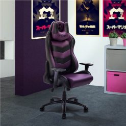 Techni TS-61 Home Office Adjustable Rotatable Gaming Chair With Ergonomic High Backrest And Casters - Black + Purple 5 Techni TS-61 Home Office Adjustable Rotatable Gaming Chair With Ergonomic High Backrest And Casters - Black + Purple -NEWTRAL Sales Shop Techni Sport TS 61 Ergonomic High Back Racer Style Video Gaming Chair Purple Black 469901 6