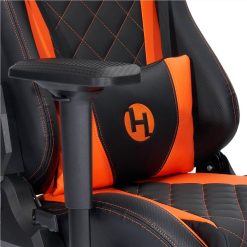Techni Home Office PU Leather Adjustable Rotatable Gaming Chair With Ergonomic High Backrest And Lumbar Support - Orange + Black -NEWTRAL Sales Shop Techni Sport TS 84 Ergonomic High Back Racer Style PC Gaming Chair Orange 469900 2
