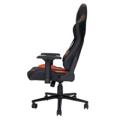 Techni Home Office PU Leather Adjustable Rotatable Gaming Chair With Ergonomic High Backrest And Lumbar Support - Orange + Black -NEWTRAL Sales Shop Techni Sport TS 84 Ergonomic High Back Racer Style PC Gaming Chair Orange 469900 3